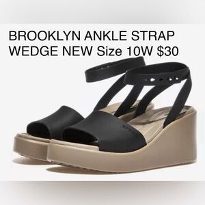 CROCS BROOKLYN ANKLE STRAP WEDGE 209406